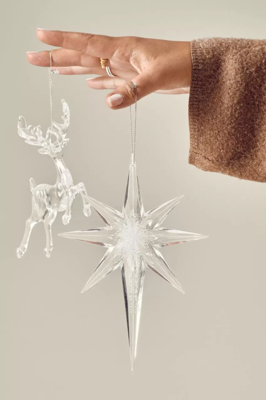 Juldekoration*Jotex REINDEER Juldekoration 4-pack Transparent