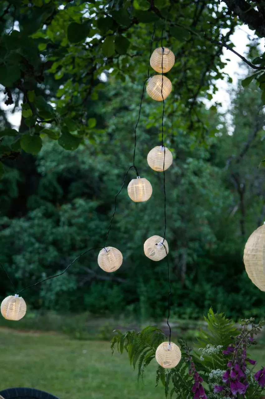 Utebelysning | Utebelysning*Jotex RICIE Ljusslinga Solcell Beige