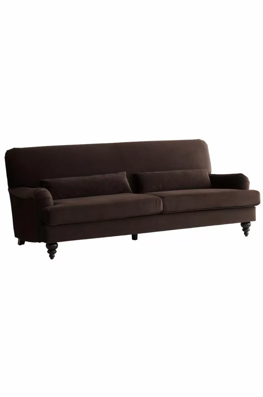 Soffor*Jotex RIVERDALE Soffa 3-sits Mörkbrun