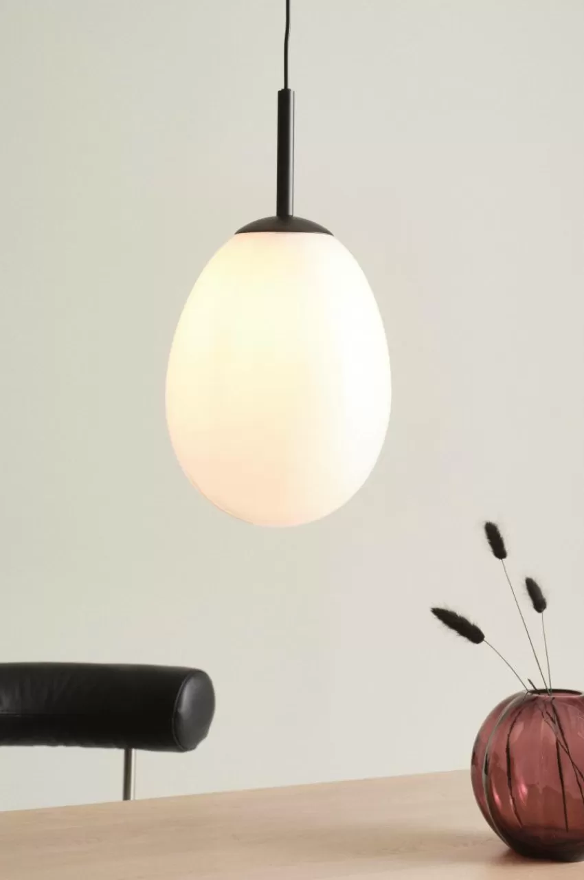 Taklampor*Jotex ROCHELLE Taklampa Svart/opalglas