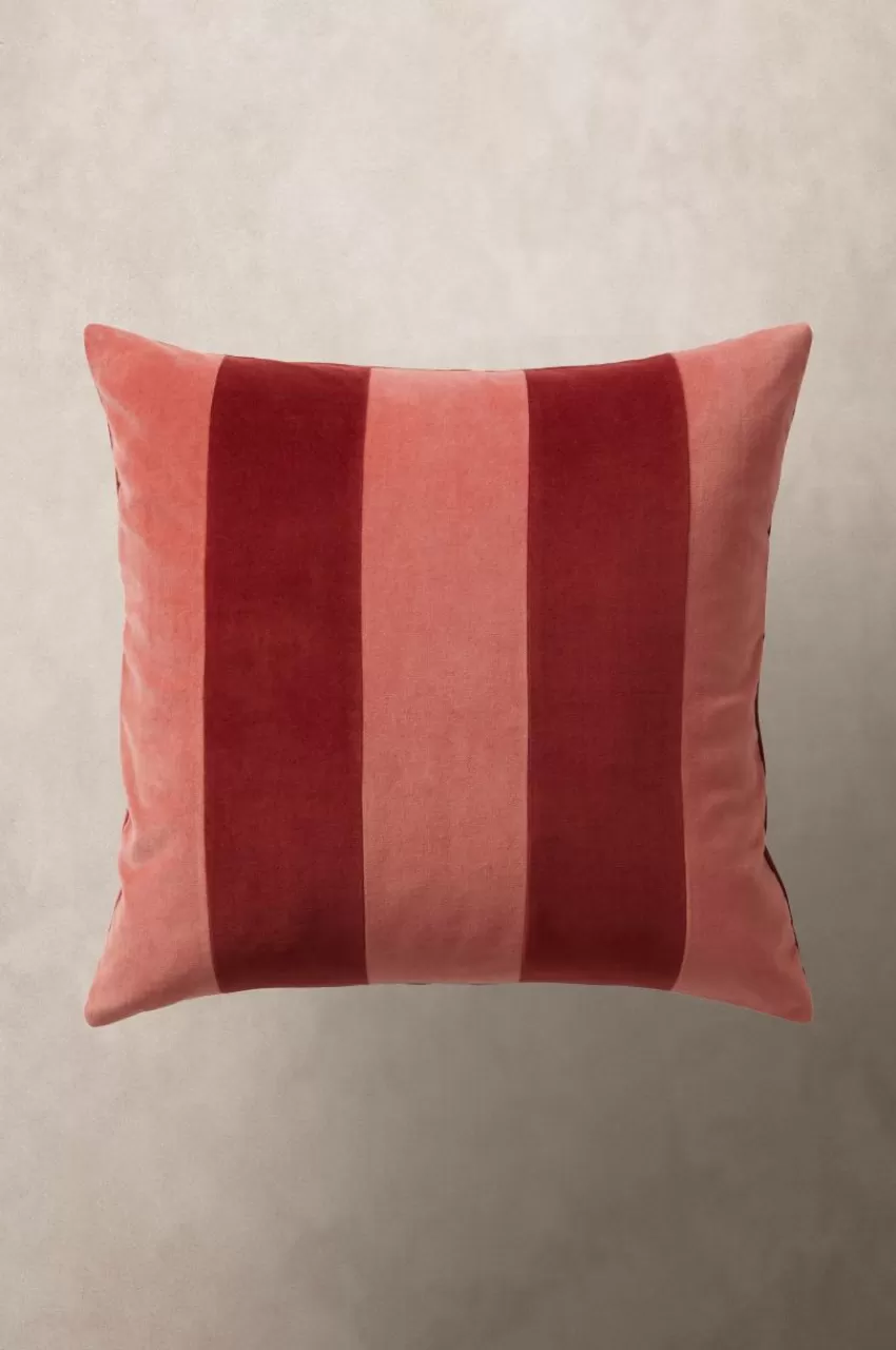 Prydnadskuddar & Fodral*Jotex RUTH STRIPE Kuddfodral 50x50 Cm Rosa/röd