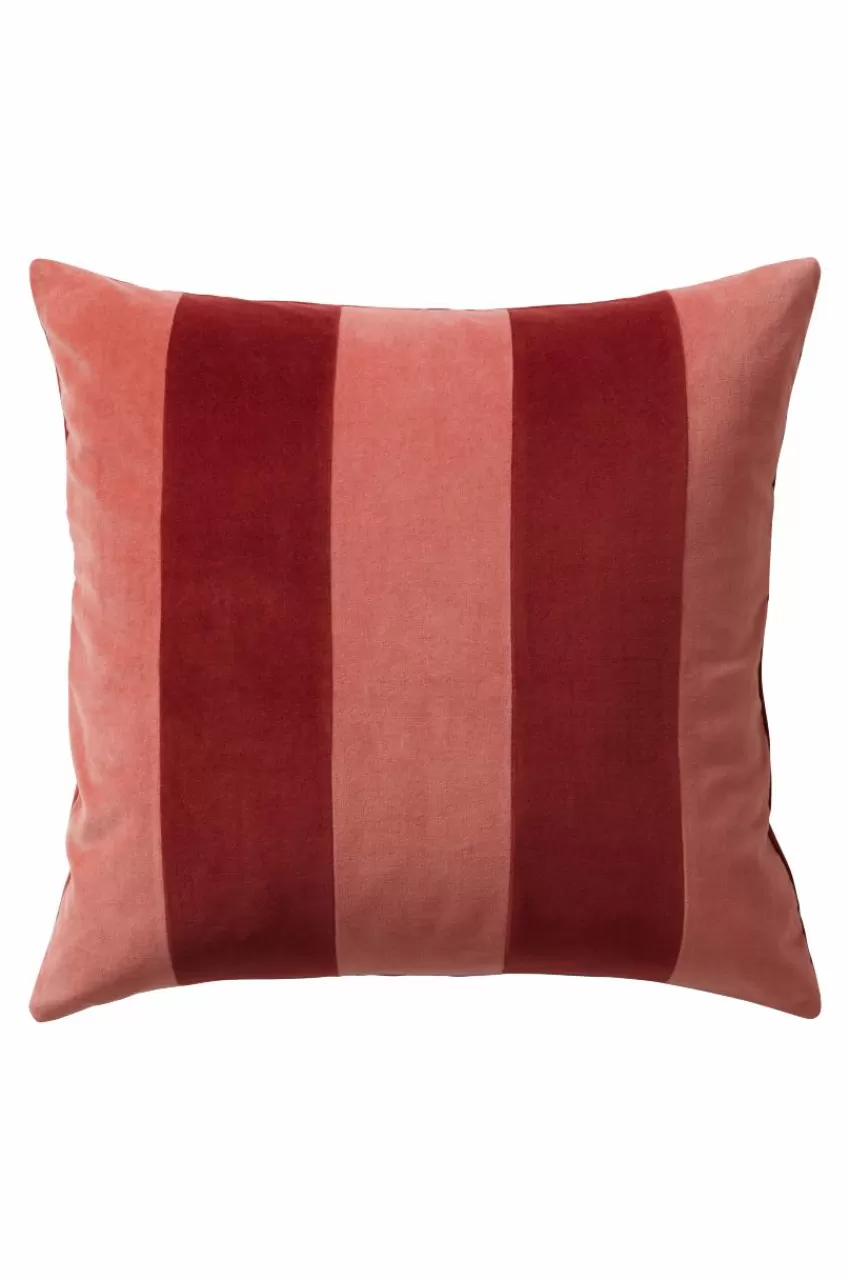 Prydnadskuddar & Fodral*Jotex RUTH STRIPE Kuddfodral 50x50 Cm Rosa/röd