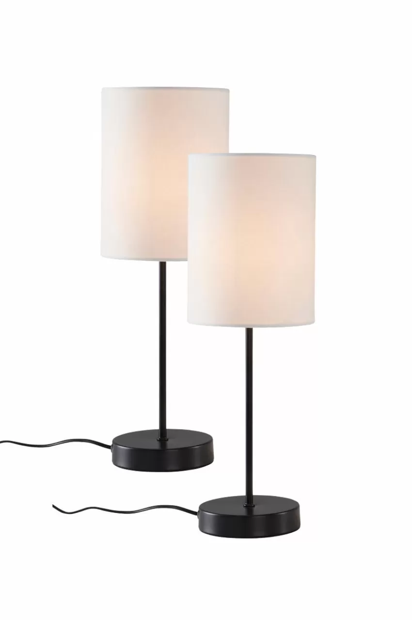 Bordslampor*Jotex SETH Bordslampa 2-pack Svart/vit