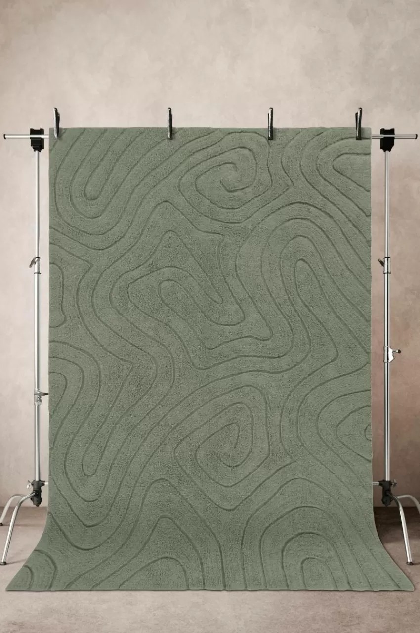 Bomulls- & Trasmattor*Jotex SHIV Bomullsmatta 200x300 Cm Grön
