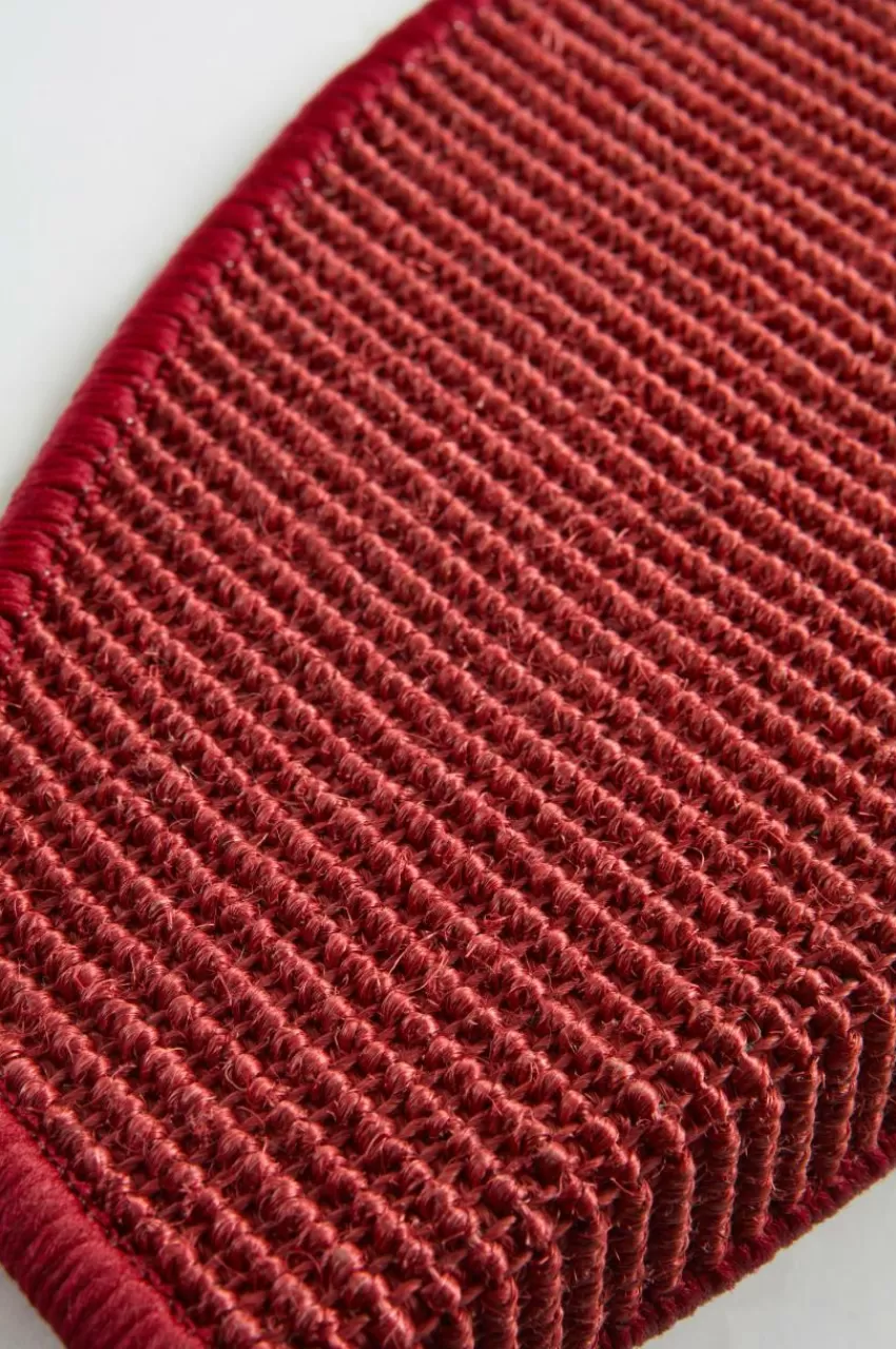 Trappstegsmattor*Jotex SIENNA Trappstegsmatta Sisal 10-pack Röd