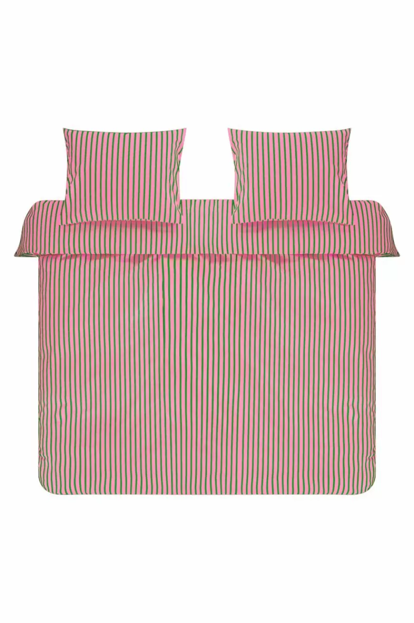 Påslakanset*Jotex SIMA Påslakanset Dubbelsäng Ekologisk Rosa/grön