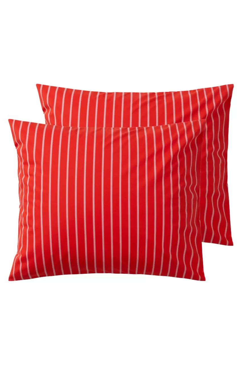 Örngott*Jotex SIMA örngott 2-pack Ekologisk Tomatröd/rosa