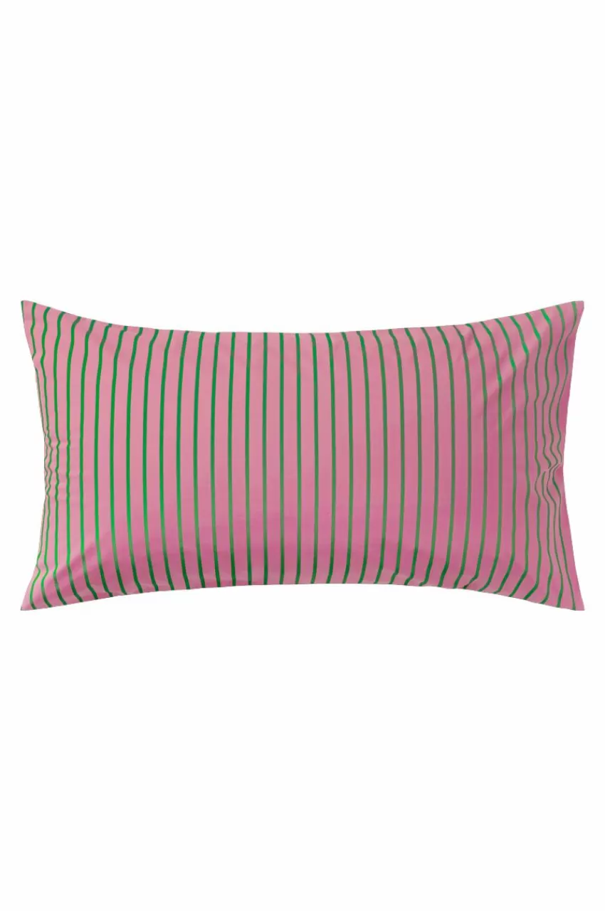 Örngott*Jotex SIMA örngott 90x50 Cm Ekologisk Rosa/grön