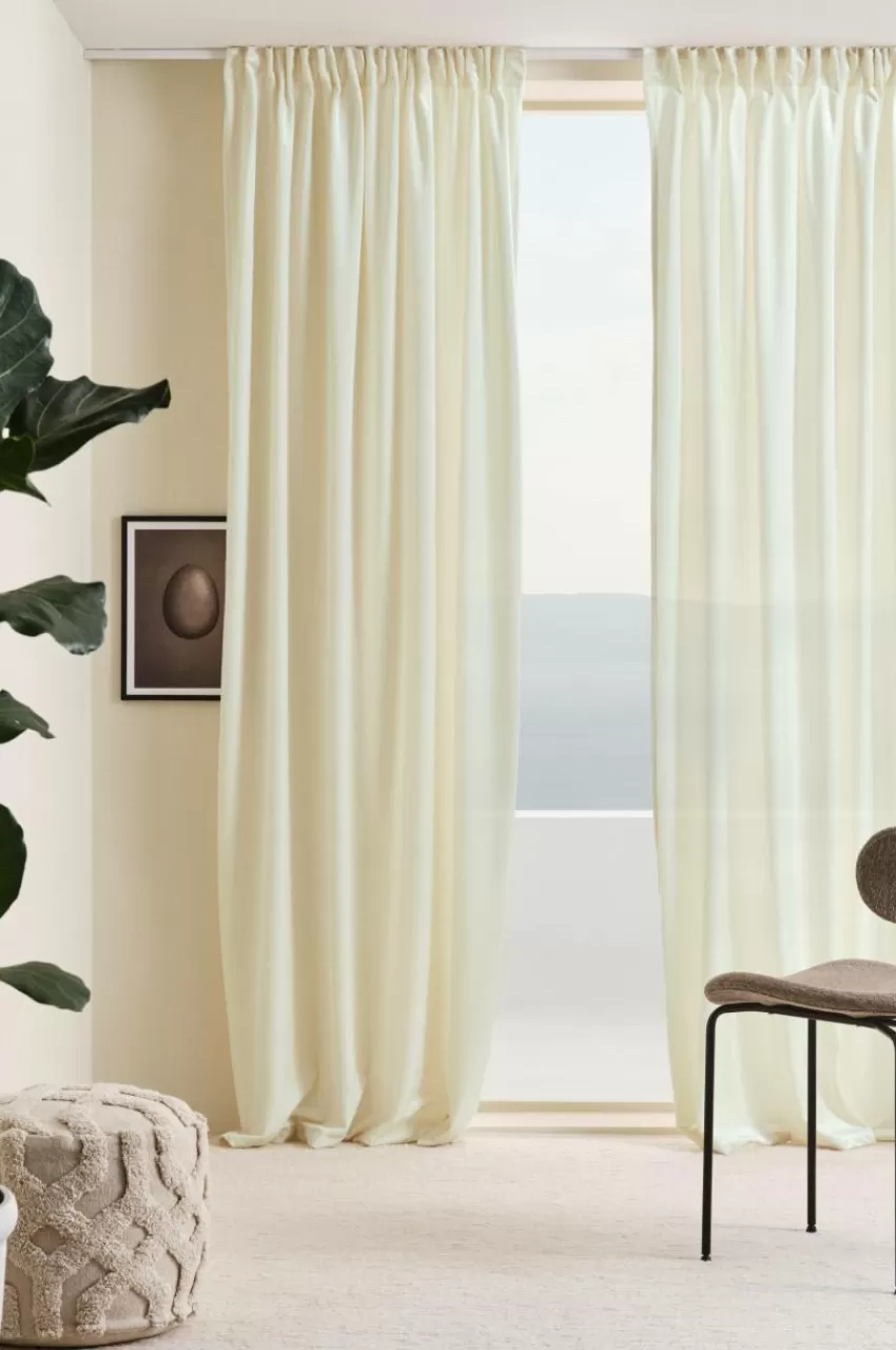 Sammetsgardiner | Multifunktionsgardiner*Jotex SIMONE Multifunktionsgardin 2-pack Cremevit