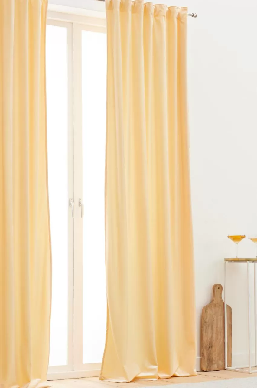 Sammetsgardiner | Multifunktionsgardiner*Jotex SIMONE Multifunktionsgardin 2-pack Ljusgul