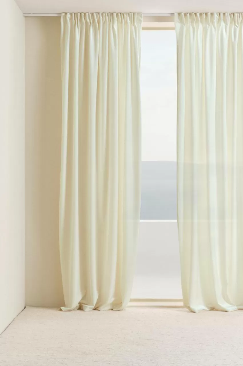 Sammetsgardiner | Multifunktionsgardiner*Jotex SIMONE Multifunktionsgardin 2-pack Cremevit