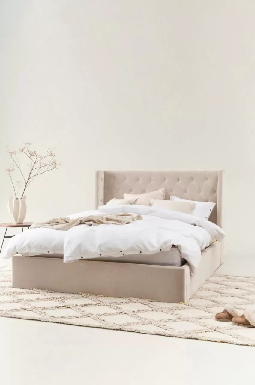 Sängramar*Jotex SKENE LYX Sängram 160 Cm Greige