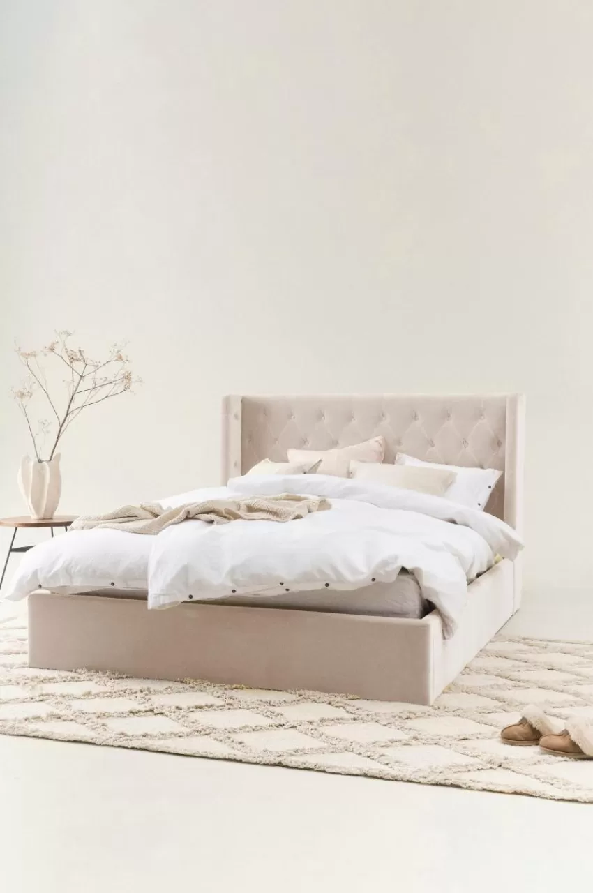 Sängramar*Jotex SKENE LYX Sängram 180 Cm Greige