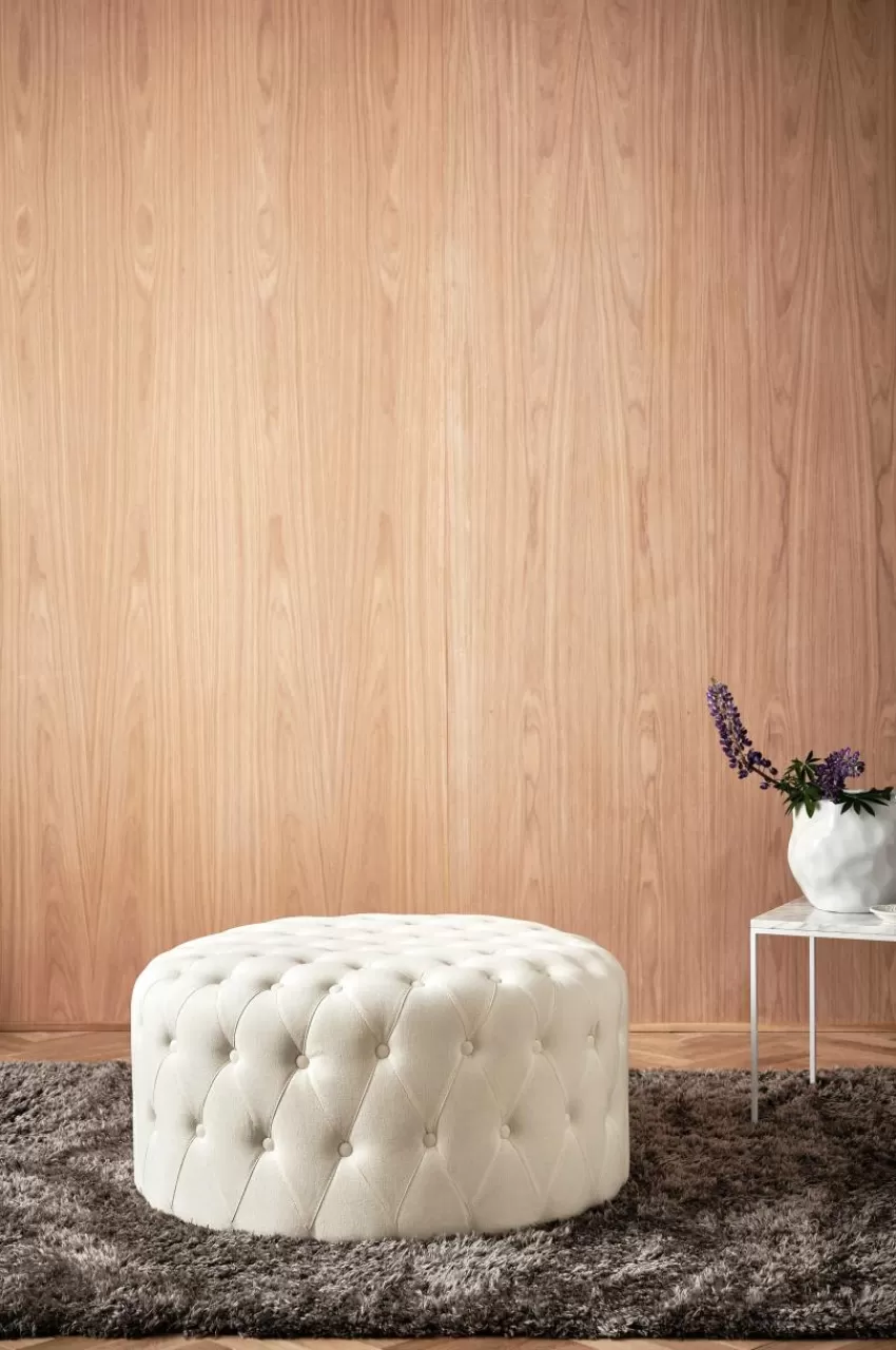 Sittpuffar*Jotex SKENE Sittpuff ø 80 Cm Naturvit