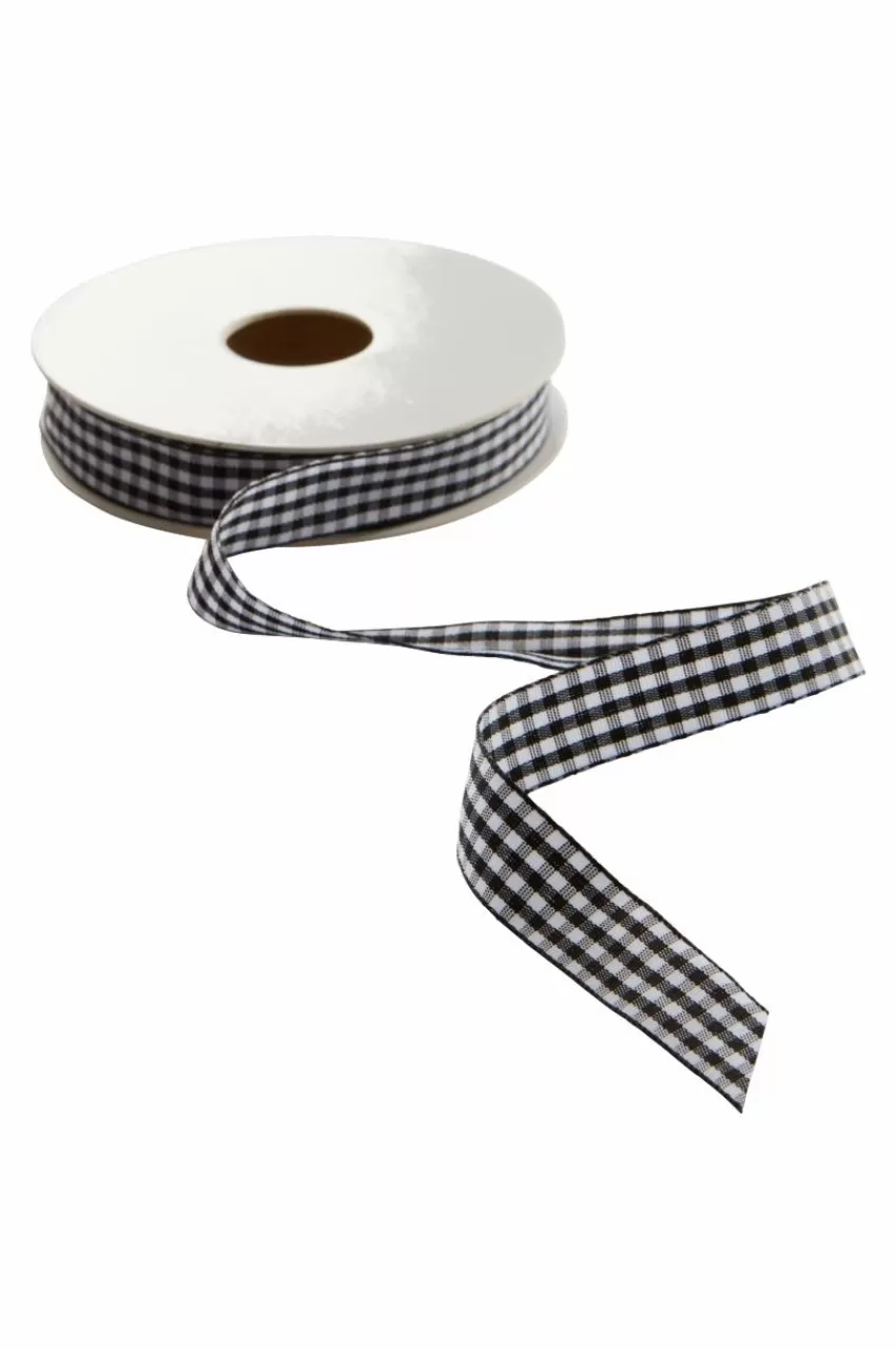 Presentpapper & Snöre*Jotex SMALL CHECK Band Svart