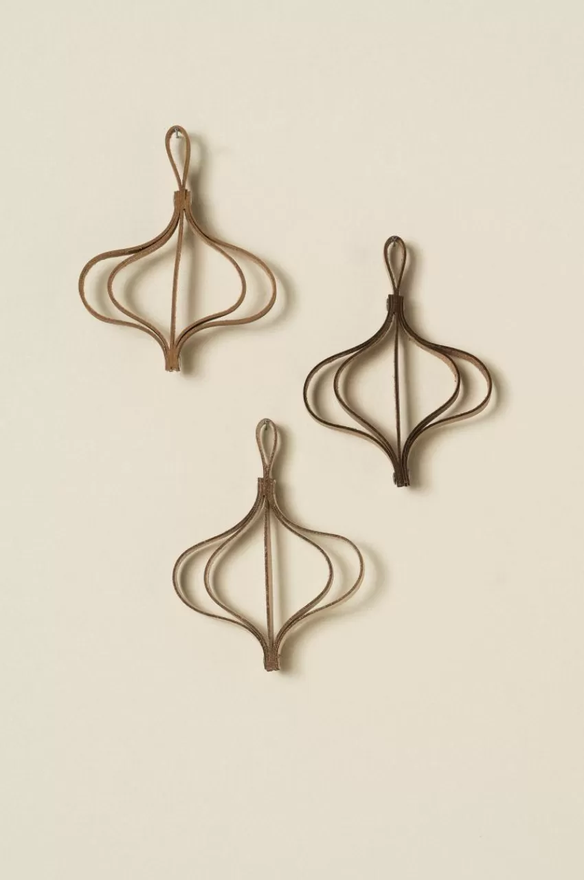Juldekoration*Jotex SOLVEIG Julgransprydnad 3-pack Beige