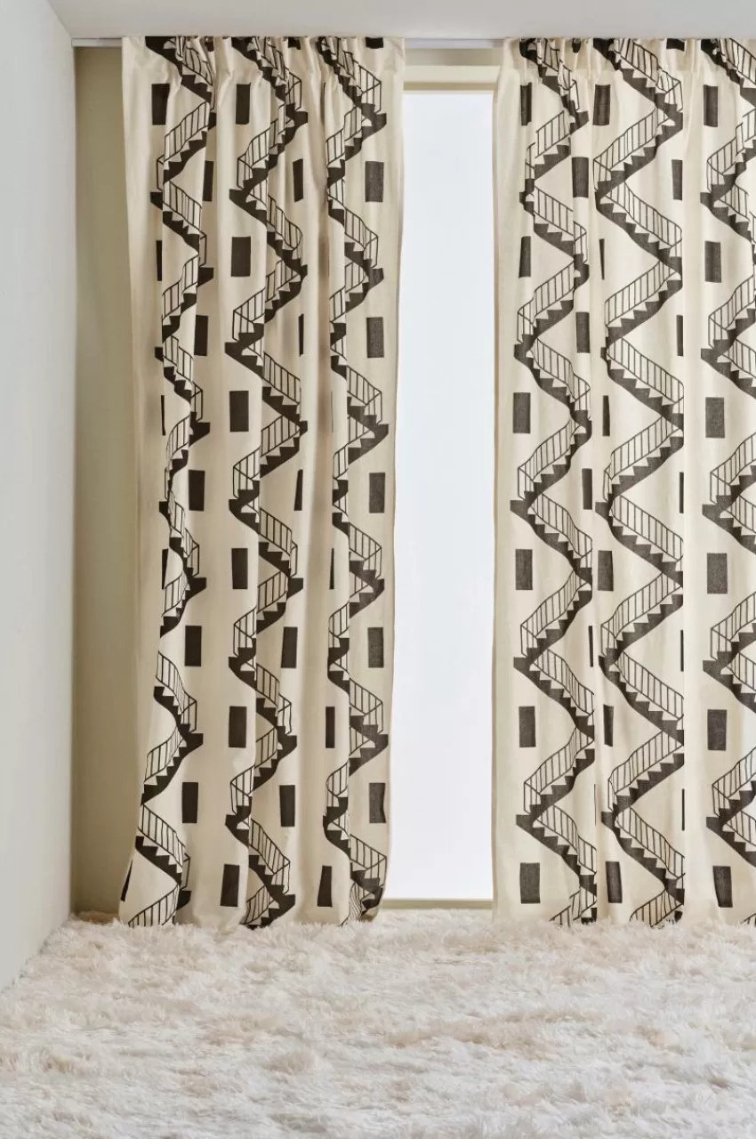 Multifunktionsgardiner*Jotex STAIRS funktionsgardin 2-pack Multi