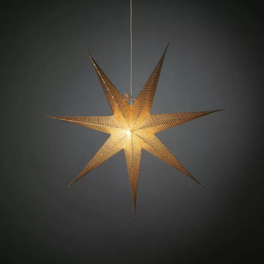 Julbelysning*Jotex STAR Julstjärna ø 78 Cm Mässing