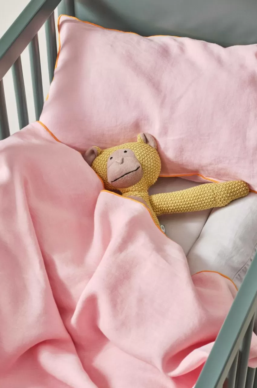 Barnsängkläder*Jotex STICH MINI Påslakanset Spjälsäng Bubbelgumsrosa