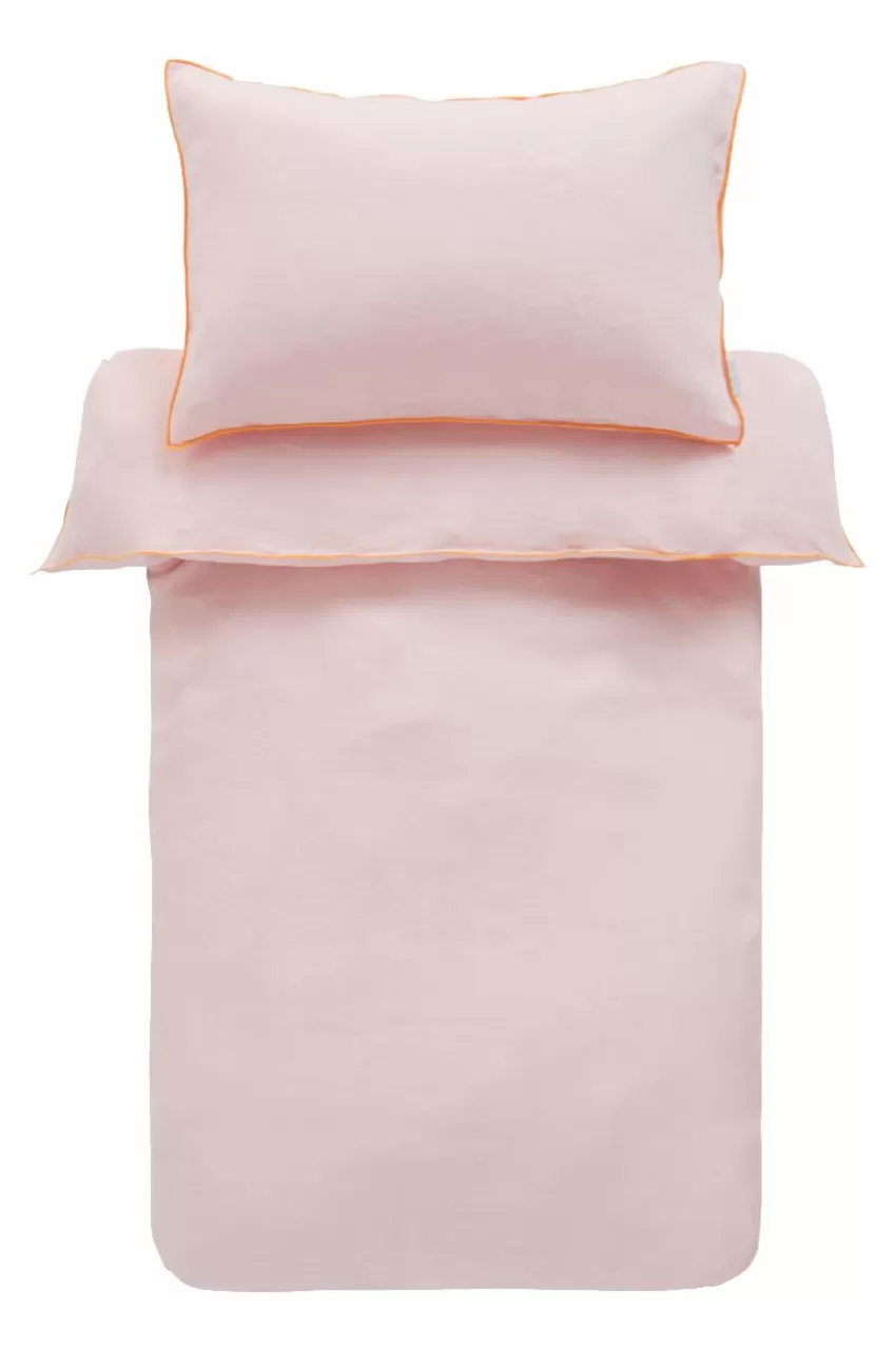 Barnsängkläder*Jotex STICH MINI Påslakanset Spjälsäng Bubbelgumsrosa