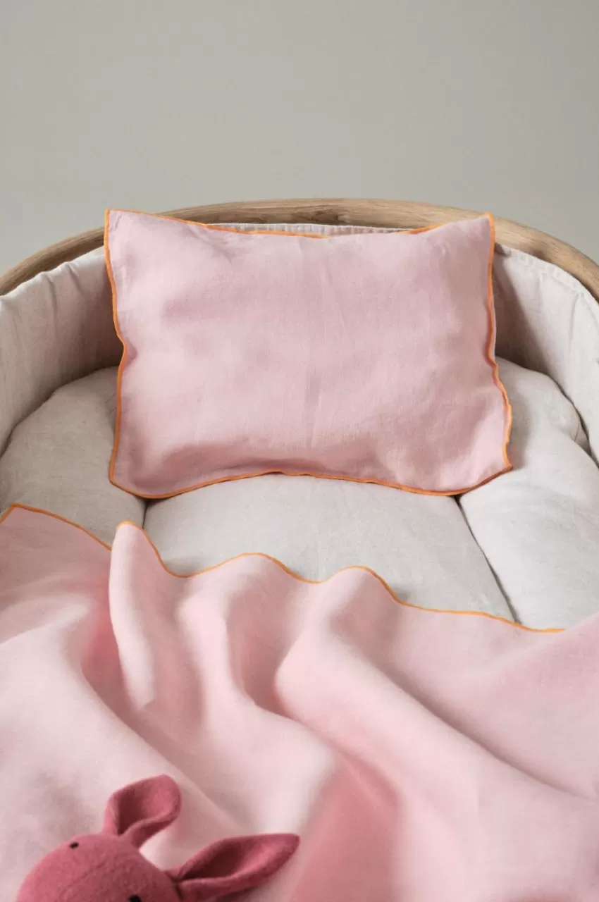 Barnsängkläder*Jotex STICH MINI örngott 35x28 Cm Bubbelgumsrosa