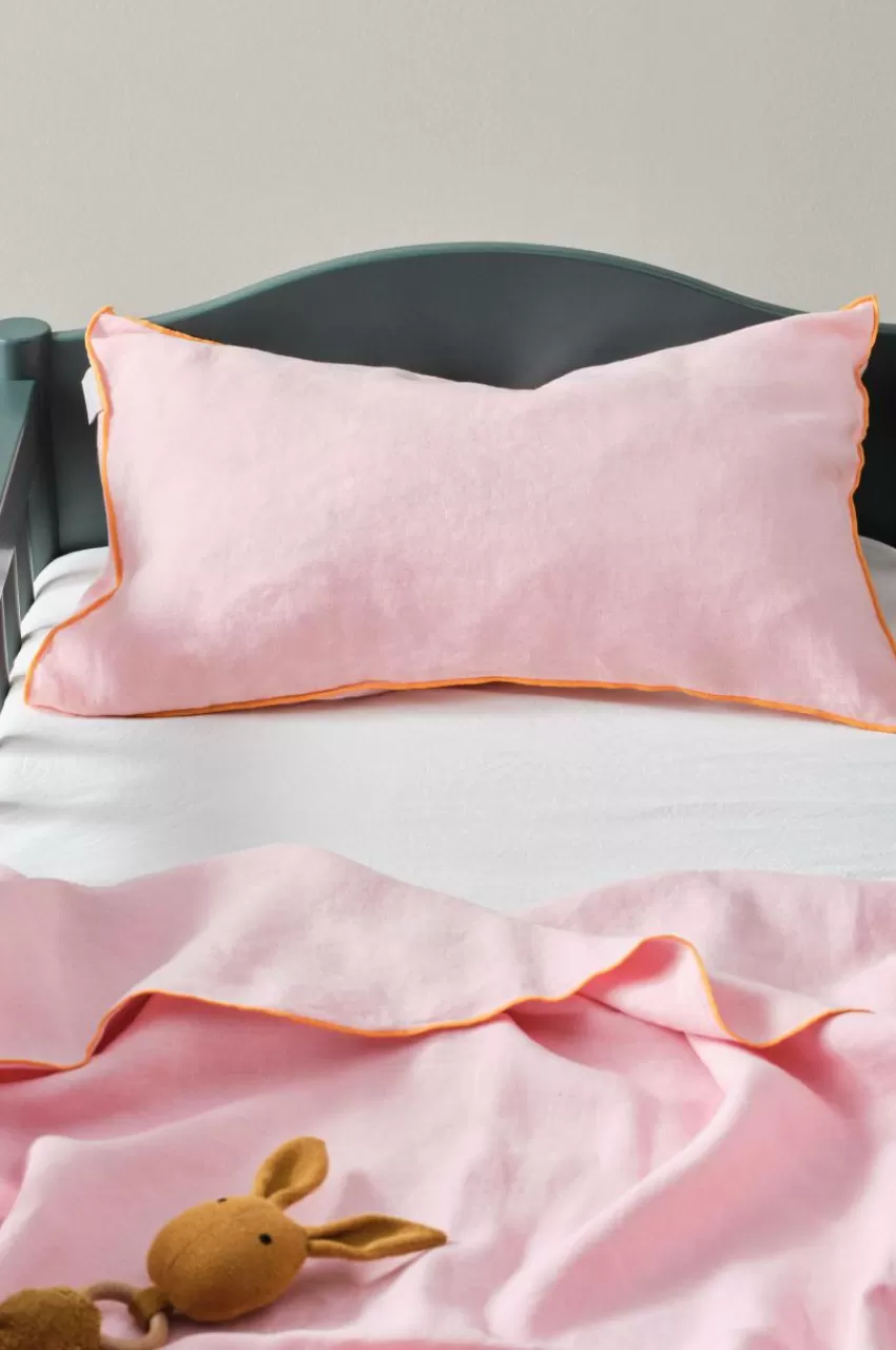 Barnsängkläder*Jotex STICH MINI örngott 55x35 Cm Bubbelgumsrosa