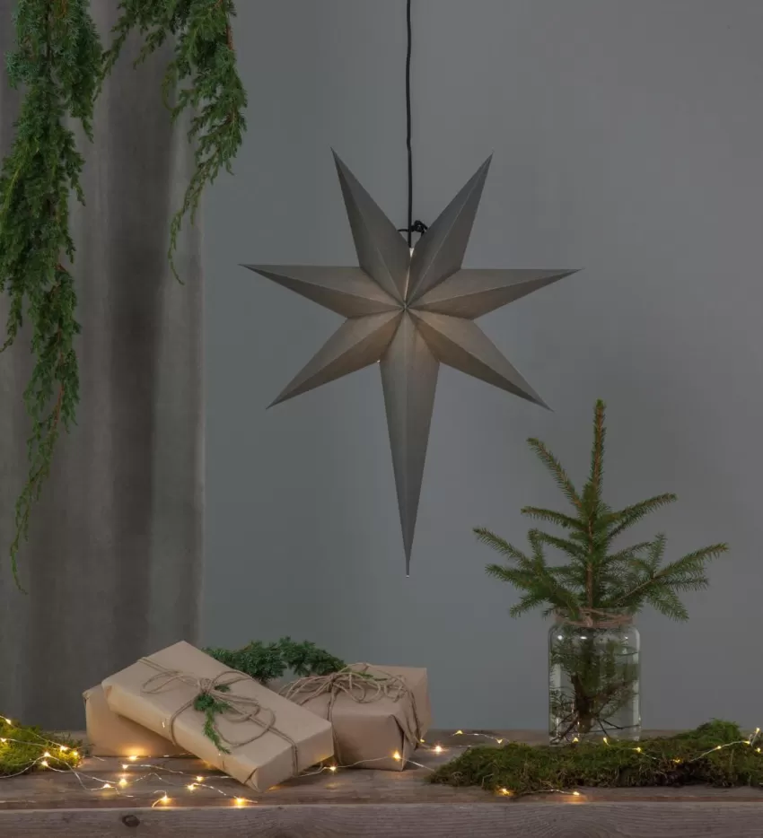 Julbelysning*Jotex Stjärna Ozen Grå