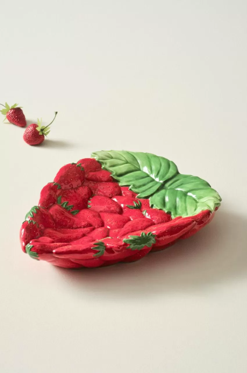 Brickor & Serveringsfat*Jotex STRAWBERRY Serveringsfat ø 30 Cm