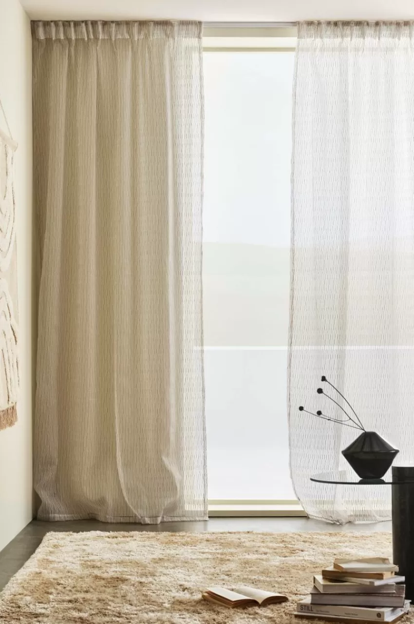 Multifunktionsgardiner*Jotex STRILA Multifunktionsgardin 2-pack Beige