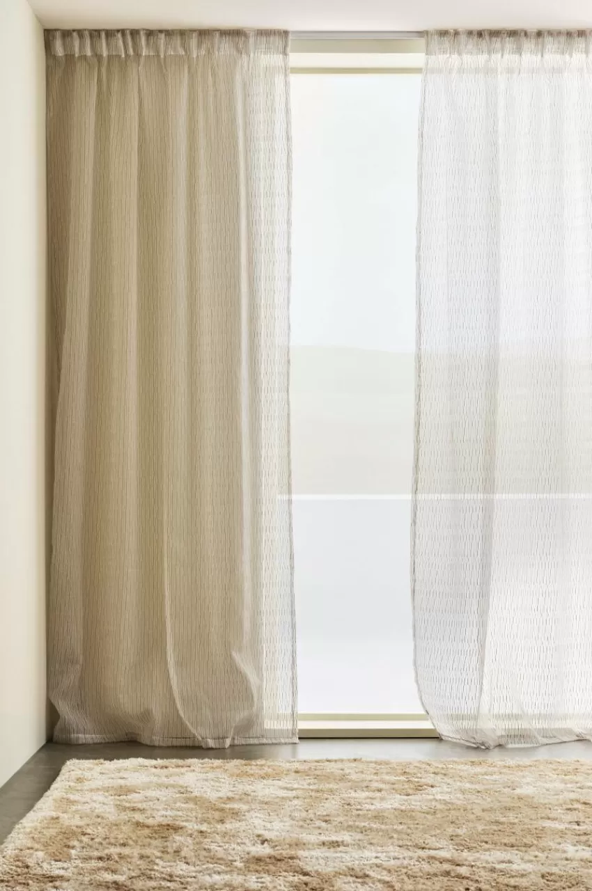 Multifunktionsgardiner*Jotex STRILA Multifunktionsgardin 2-pack Beige