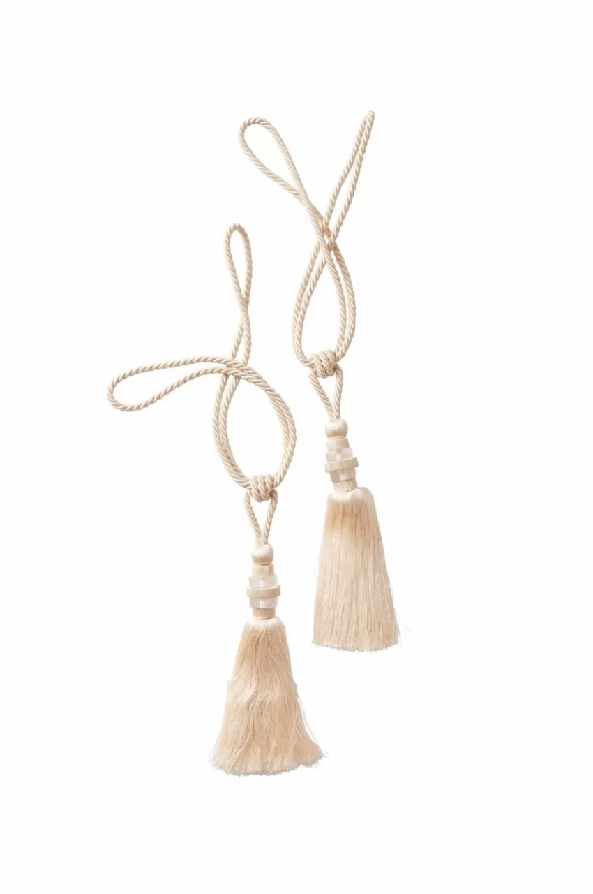 Gardinomtag*Jotex SUKIE Tofsomtag 2-pack Beige
