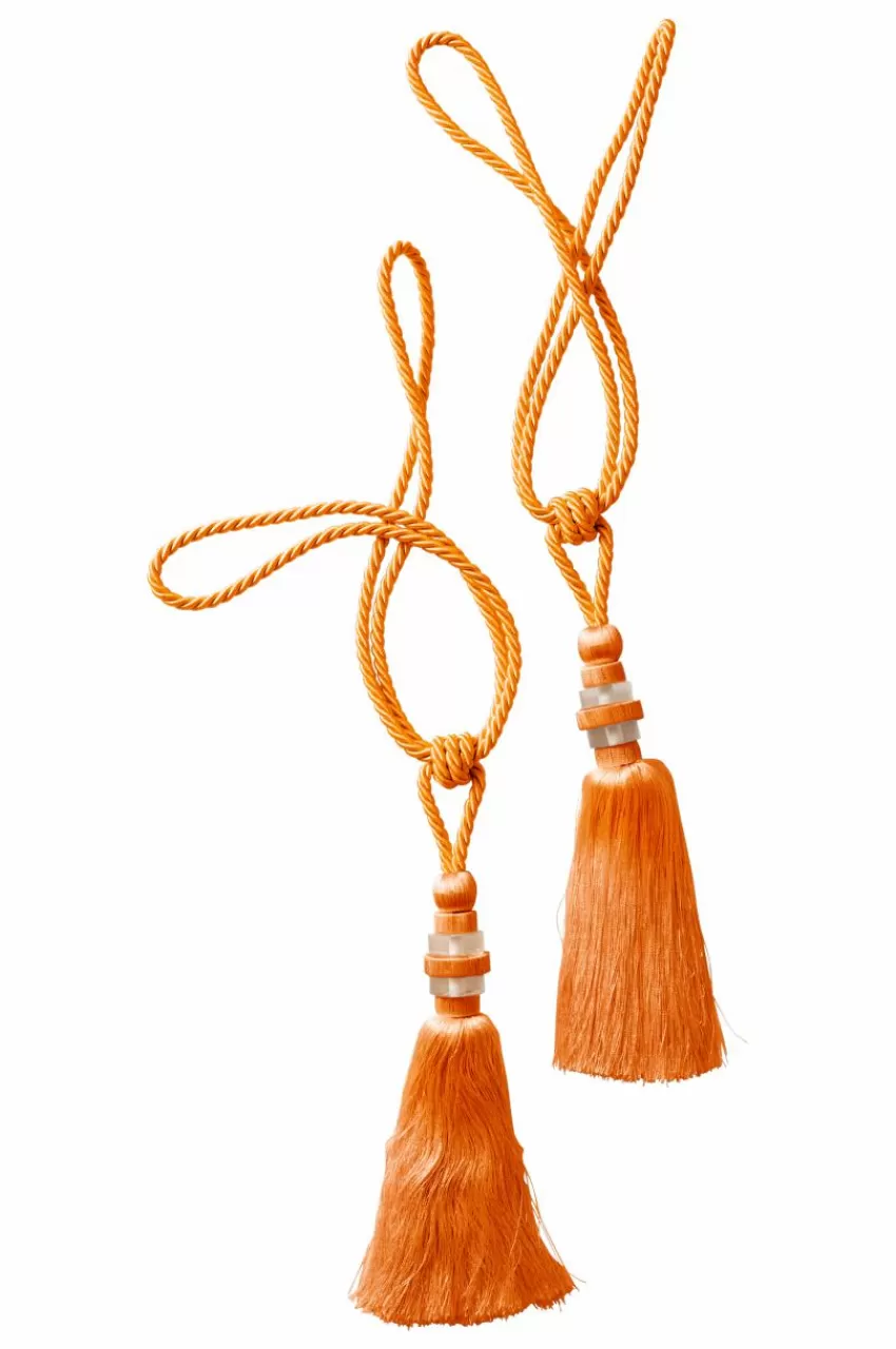 Gardinomtag*Jotex SUKIE Tofsomtag 2-pack Orange