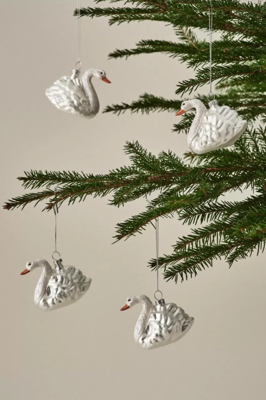 Juldekoration*Jotex SWAN Dekorationshänge 4-pack Vit