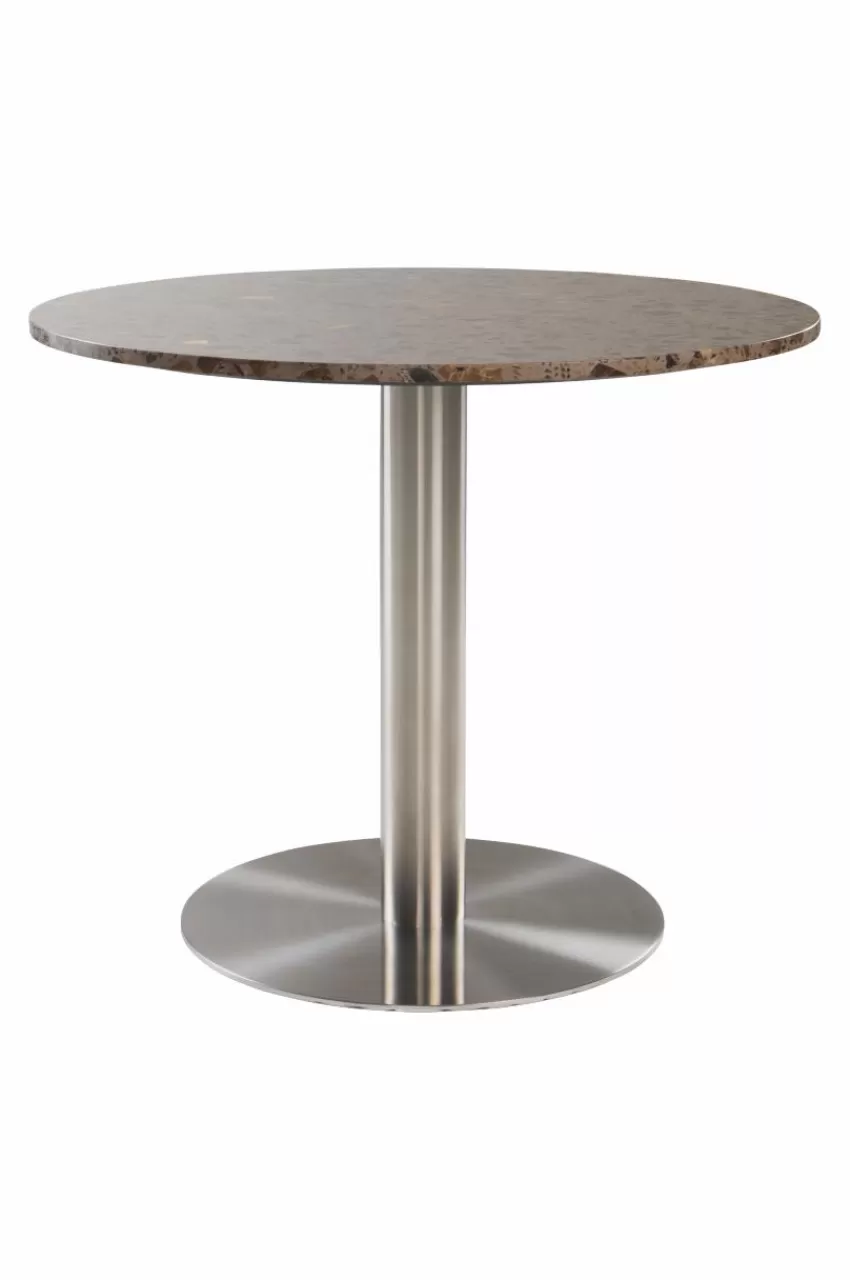 Bord*Jotex TERRACINA Runt Matbord ø 89 Cm Brun/terrazzo