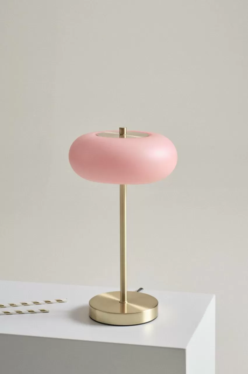 Bordslampor*Jotex THALIA Bordslampa Mässing/rosa