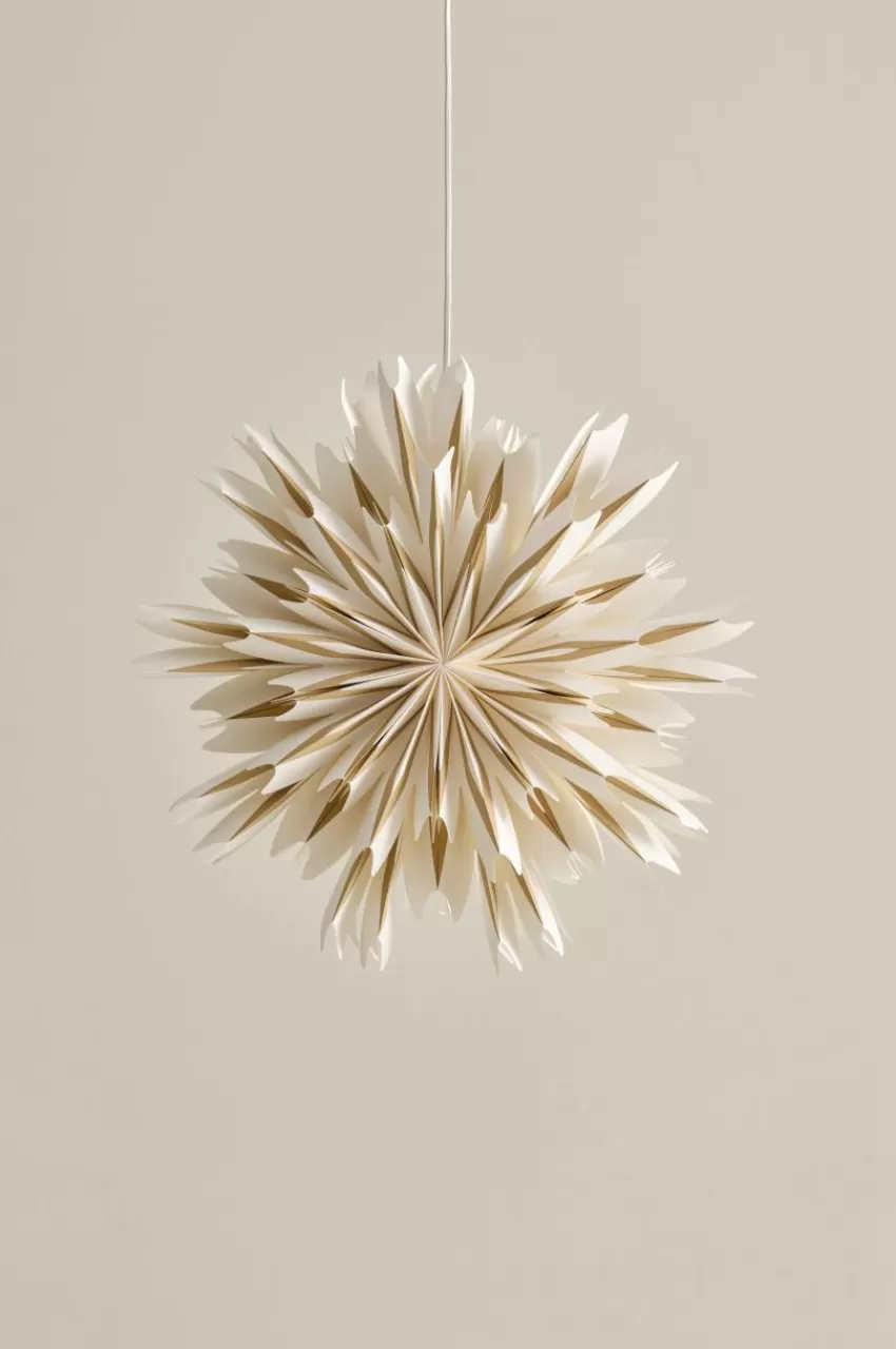 Julbelysning*Jotex THEBE Julstjärna ø 50 Cm Vit/brun