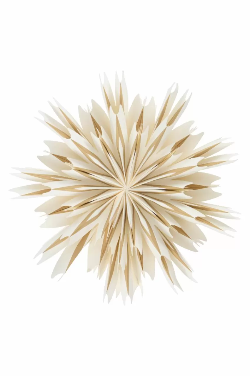 Julbelysning*Jotex THEBE Julstjärna ø 50 Cm Vit/brun
