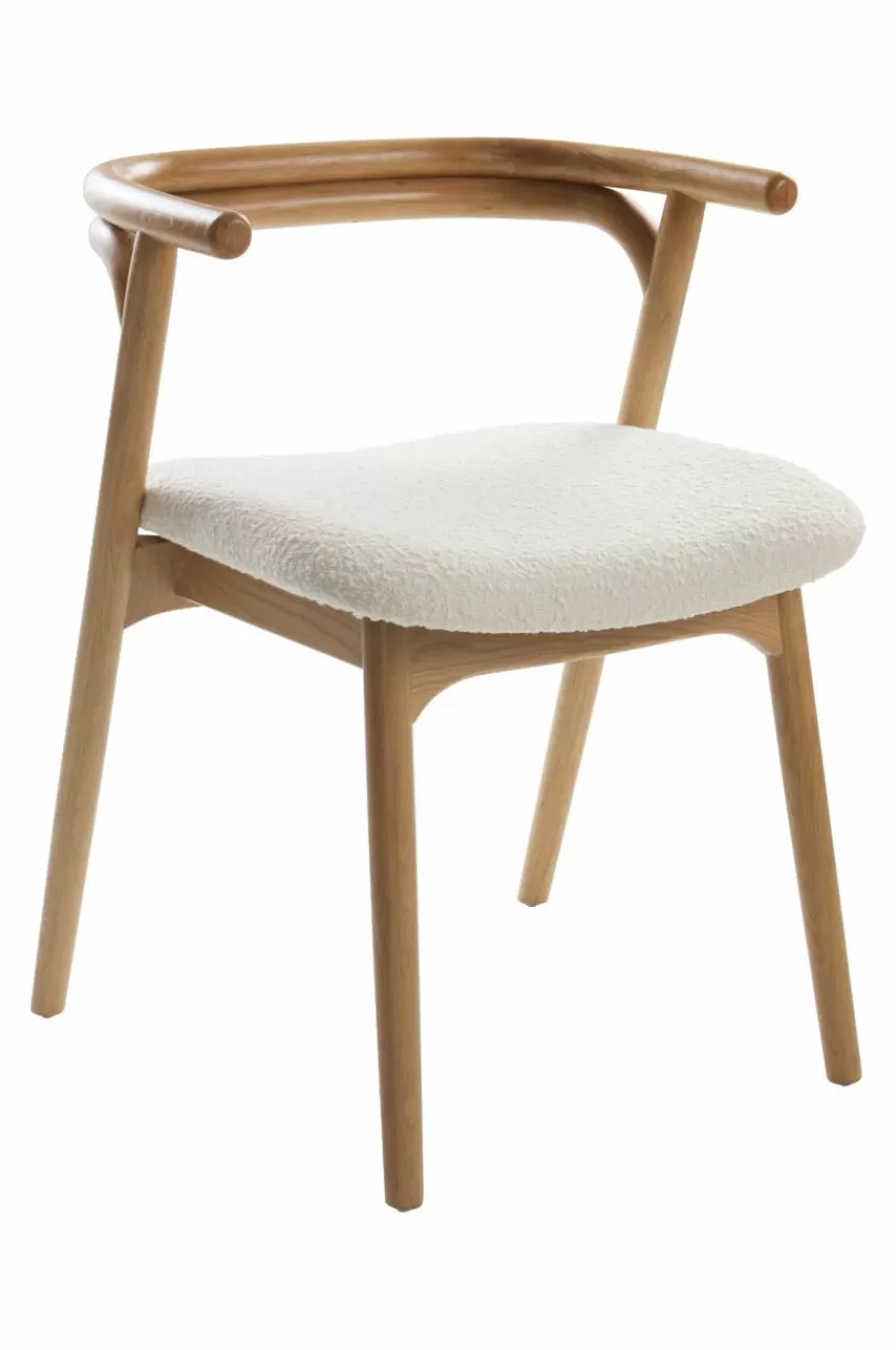 Stolar*Jotex TOLLARP Stol Ek/vit bouclé