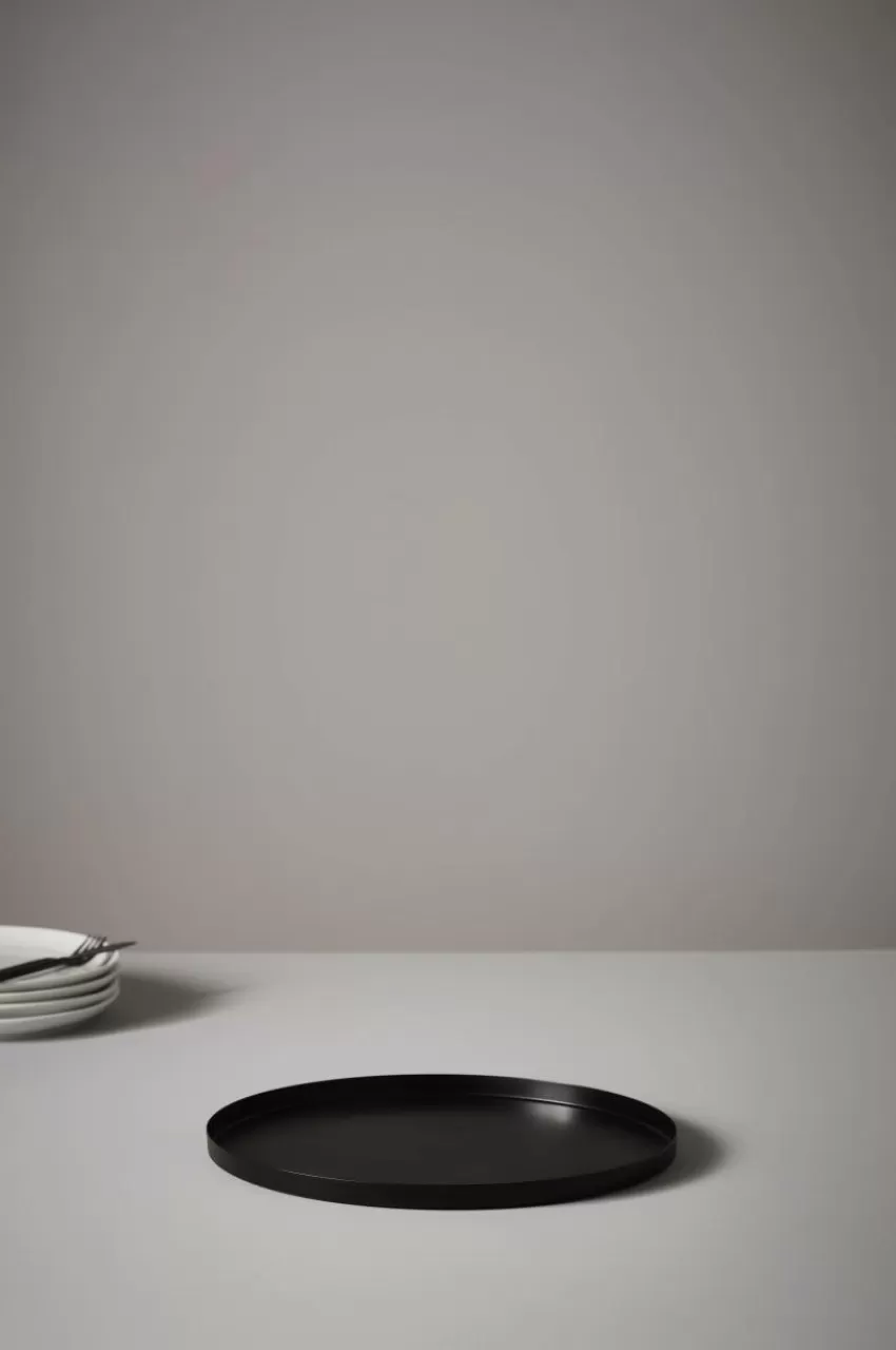 Brickor & Serveringsfat*Jotex TOLNE Bricka - Liten ø 35 Cm Svart