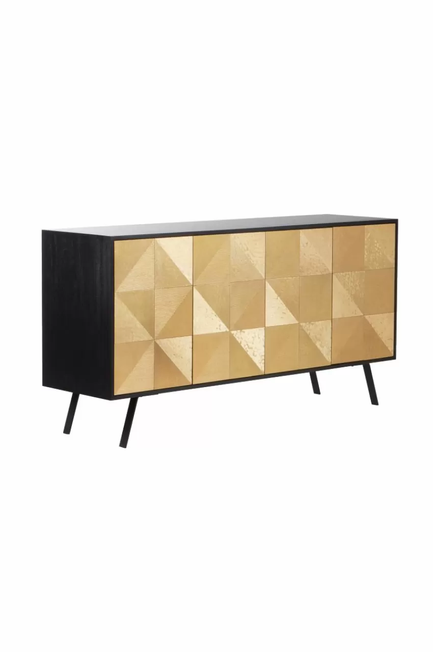 Förvaring*Jotex TORCY Sideboard 45x160 Cm Svart/mässing