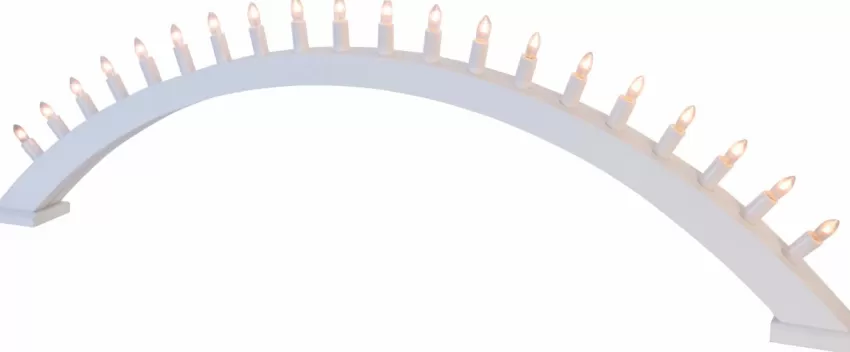 Julbelysning*Jotex Träljusstake Vit
