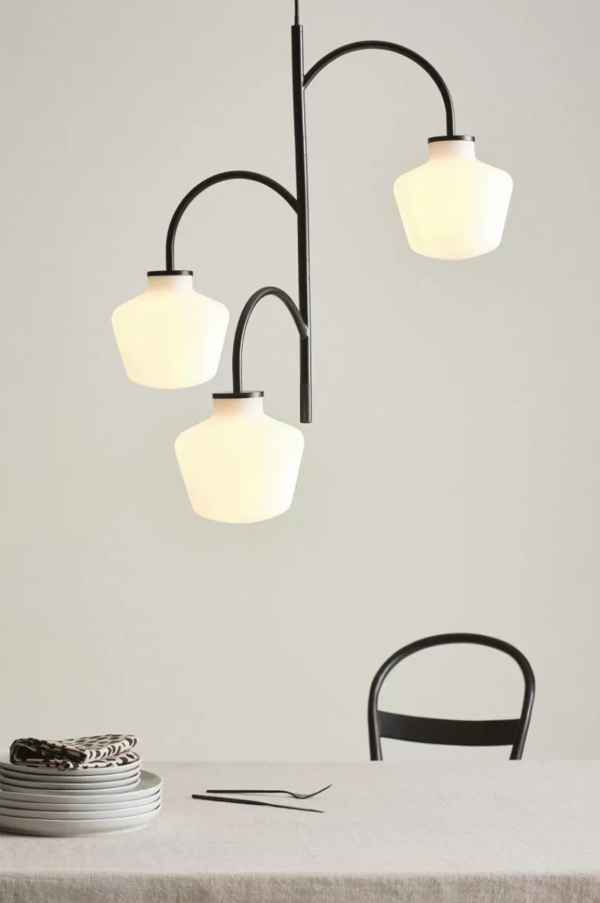 Taklampor*Jotex TROPEA Taklampa Matt svart/vit