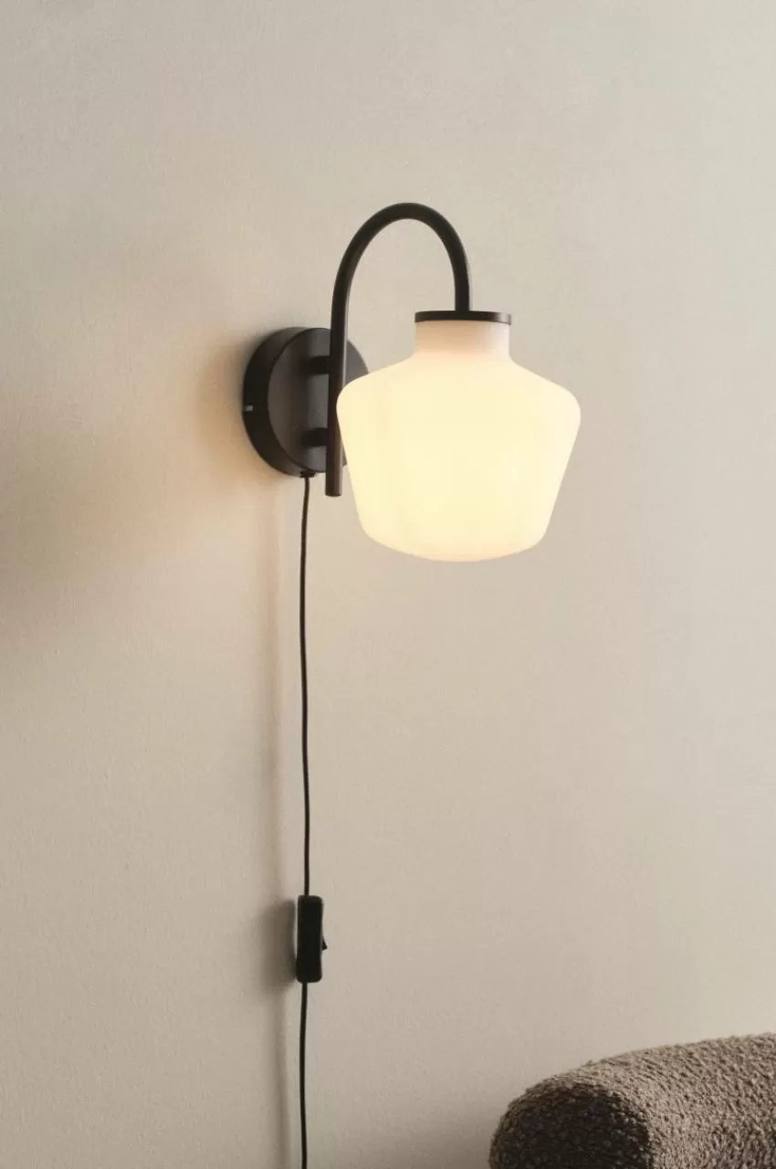 Vägglampor*Jotex TROPEA Vägglampa Svart/vit