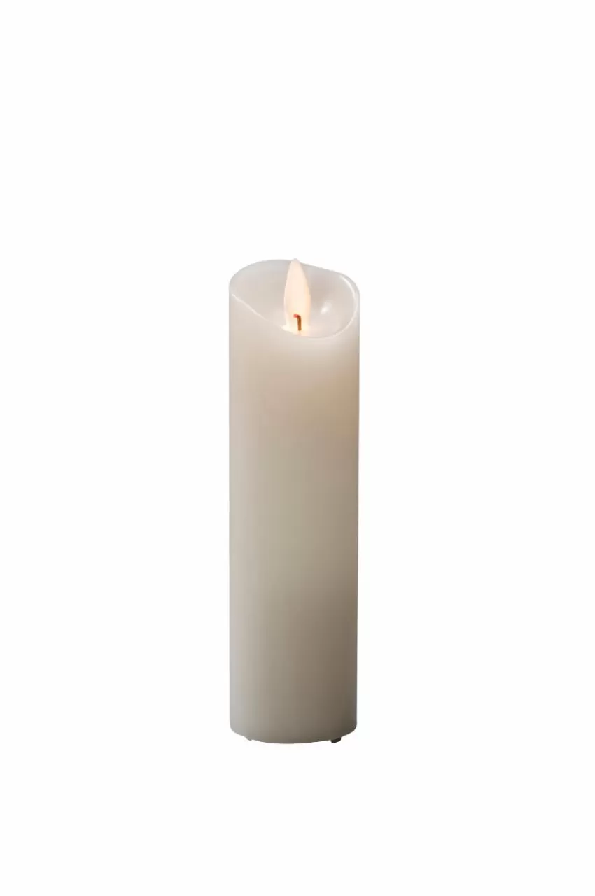 Ljus*Jotex Vaxljus 5x17,8cm LED Gräddvitt