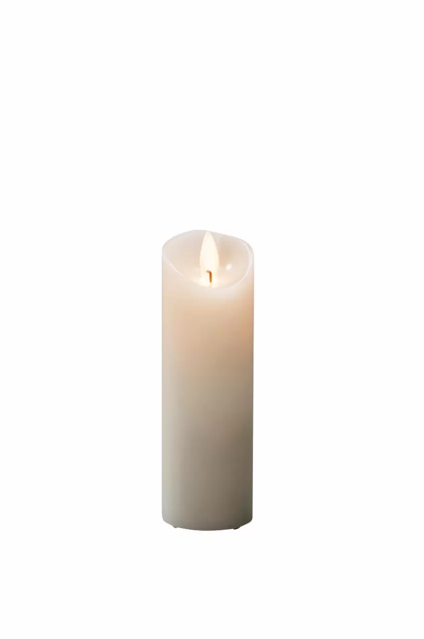 Ljus*Jotex Vaxljus 5x15,2cm LED Gräddvitt