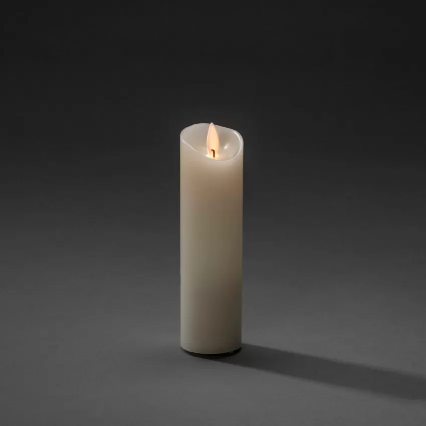 Ljus*Jotex Vaxljus 5x17,8cm LED Gräddvitt