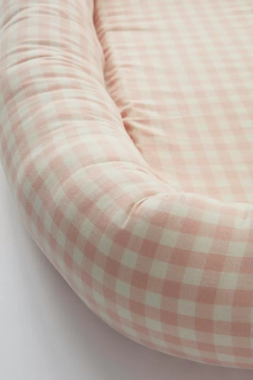 Barnsängkläder*Jotex VERMONT Babynest - Ekologisk Rosa/creme