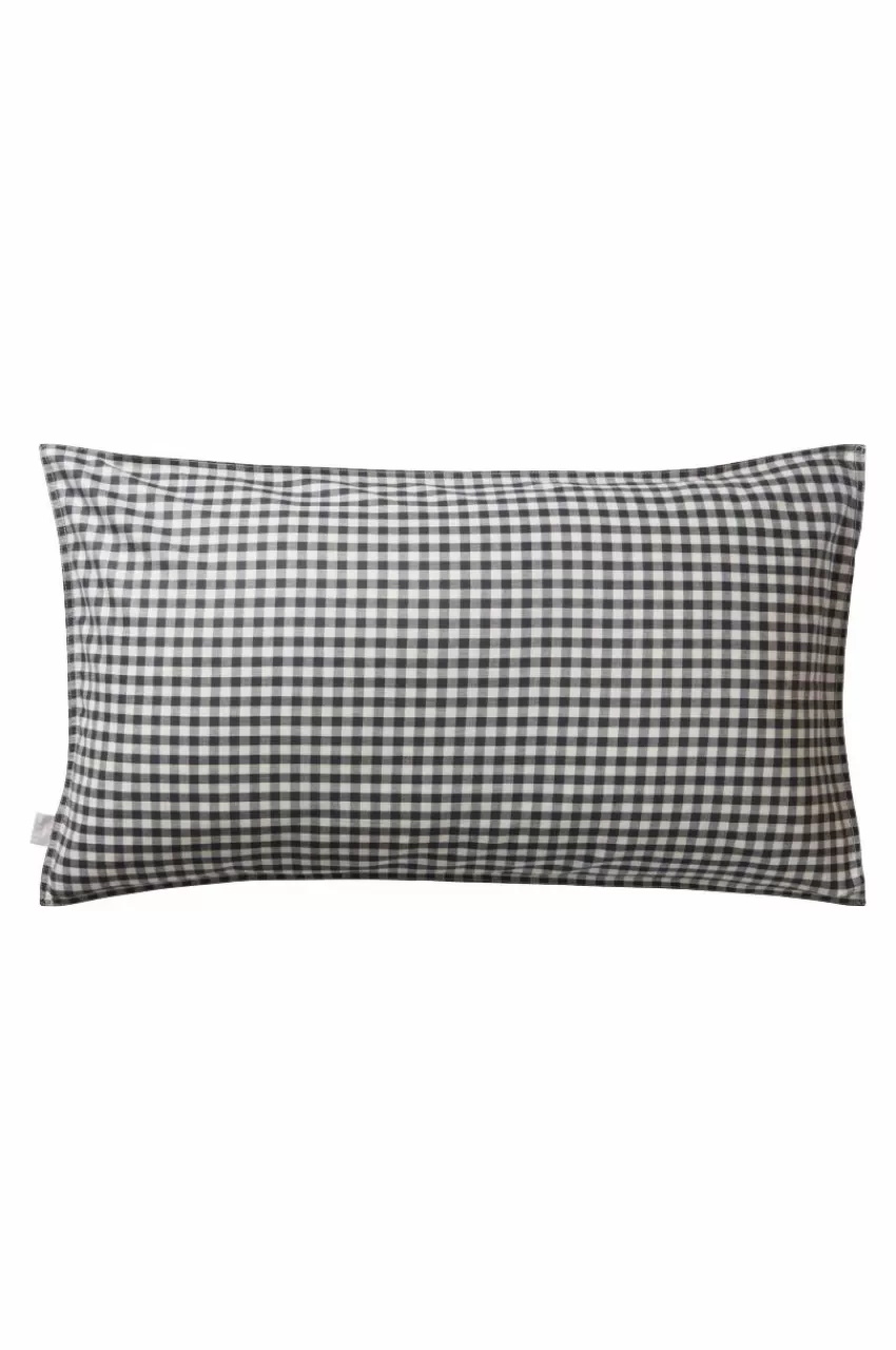 Barnsängkläder*Jotex VERMONT örngott 90x50 Cm - Ekologisk Svart/vit rutig