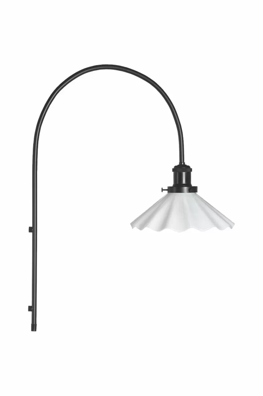 Vägglampor*Jotex Vägglampa August Veckad 25 Cm Opal