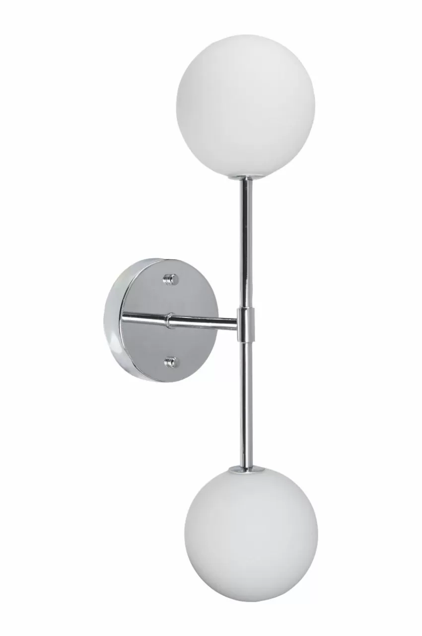 Vägglampor*Jotex Vägglampa Sigma 49 Cm Krom opal